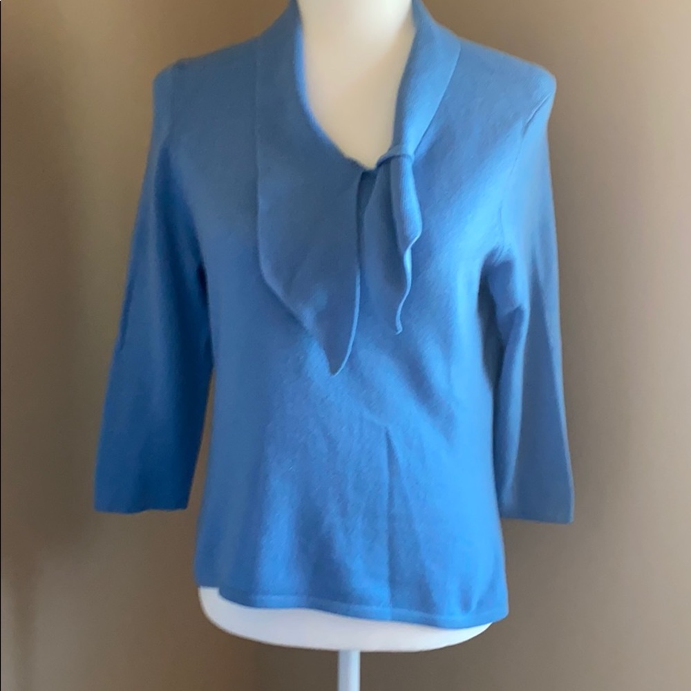 Baby blue cashmere sweater